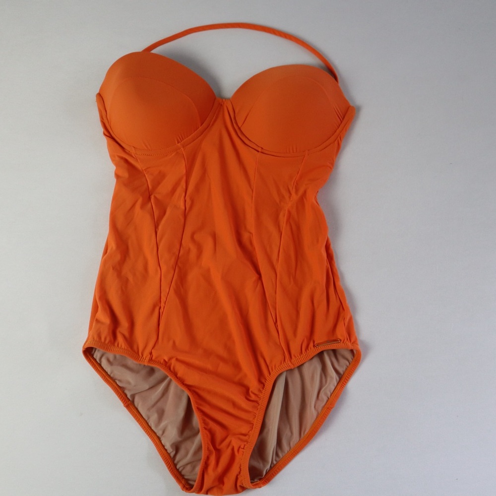 Orange One Piece Swimsuit